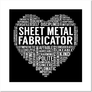 Sheet Metal Fabricator Heart Posters and Art